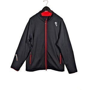 180S Quantum Heat Insulated Full Zip Running & Cycling Jacket Men's L Black Red